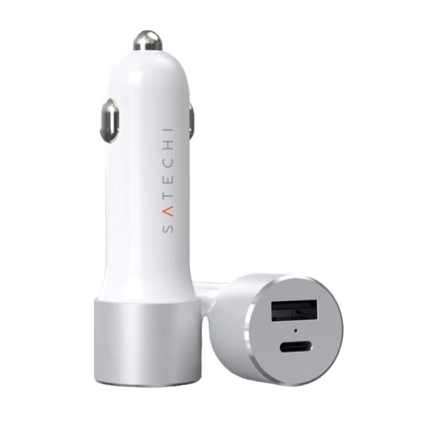 Satechi 72W Type-C Auto Punjač – Silver