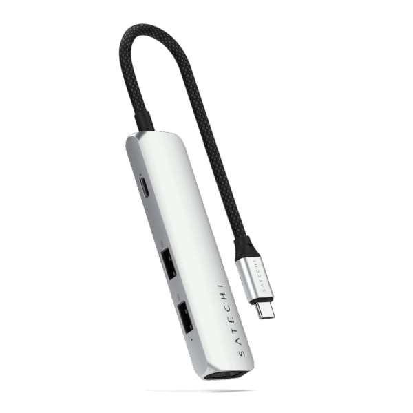 Satechi 4-in-1 USB-C Slim Multiport Adapter Silver