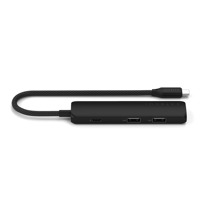 Satechi 4-in-1 USB-C Slim Multiport Adapter Black