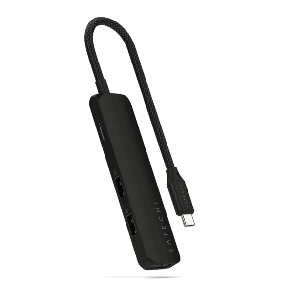 Satechi 4-in-1 USB-C Slim Multiport Adapter Black