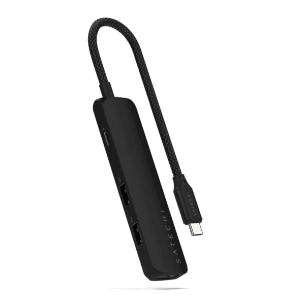 Satechi 4-in-1 USB-C Slim Multiport Adapter Black