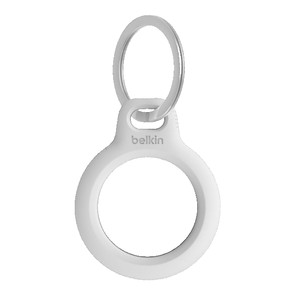 Belkin Secure Holder w Keyring Airtag (White)