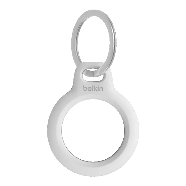 Belkin Secure Holder w Keyring Airtag (White)