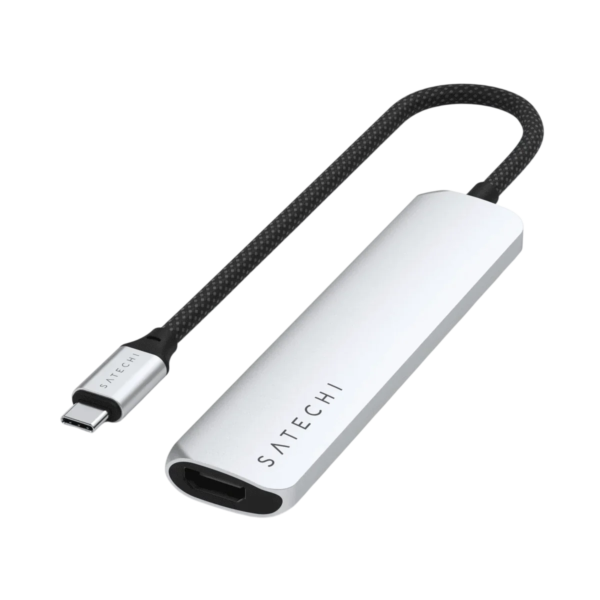 Satechi 6-in-1 USB-C Slim Multiport Adapter – Silver