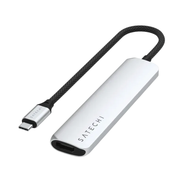 Satechi 6-in-1 USB-C Slim Multiport Adapter – Silver