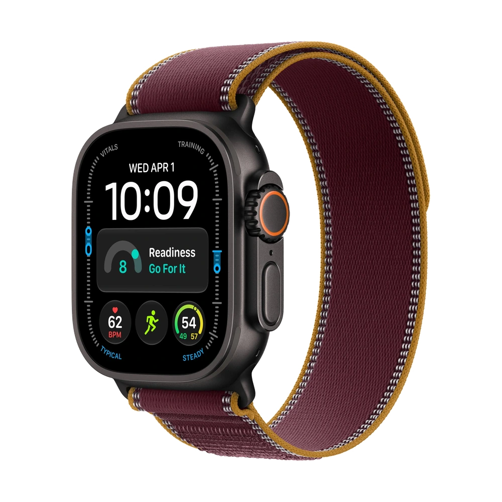 Apple Watch Ultra 4 sa crnom Trail Loop narukvicom