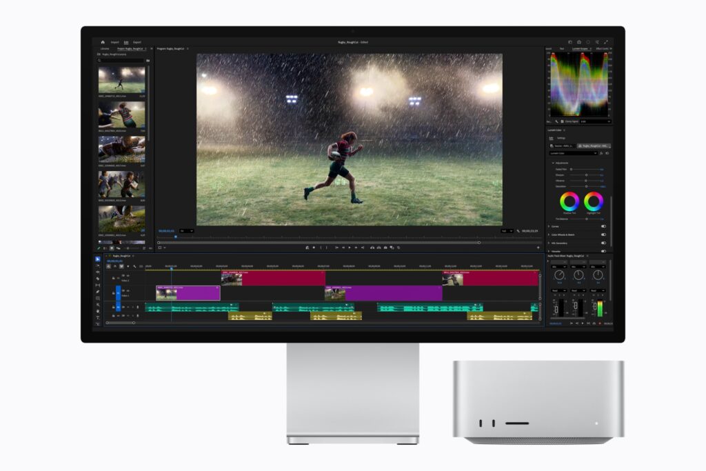 Montaža videa na Mac Studio računaru sa čipom M5 Ultra