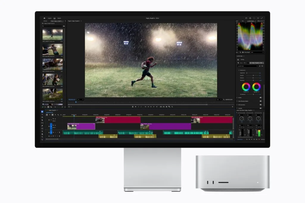 Montaža videa na Mac Studio računaru sa čipom M5 Ultra