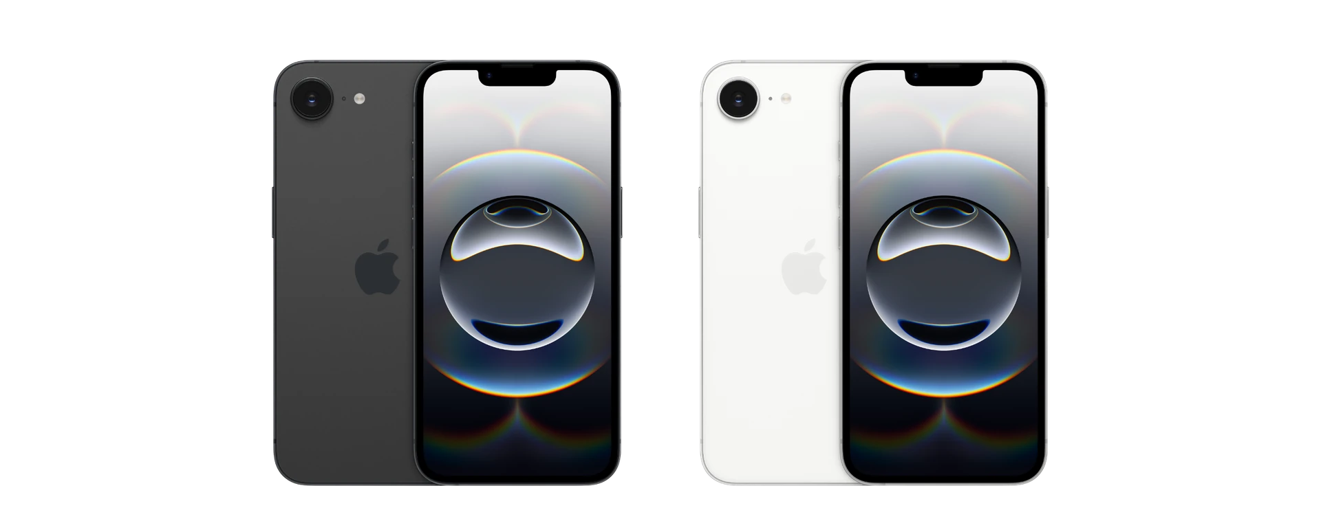 iPhone 16e u crnoj i beloj boji