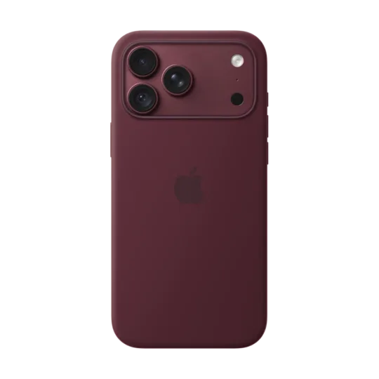 iPhone 18 Pro Max Silicone Case with MagSafe u boji Burgundy