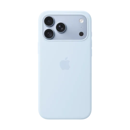 iPhone 18 Pro Max Silicone Case with MagSafe u boji Crisp Blue