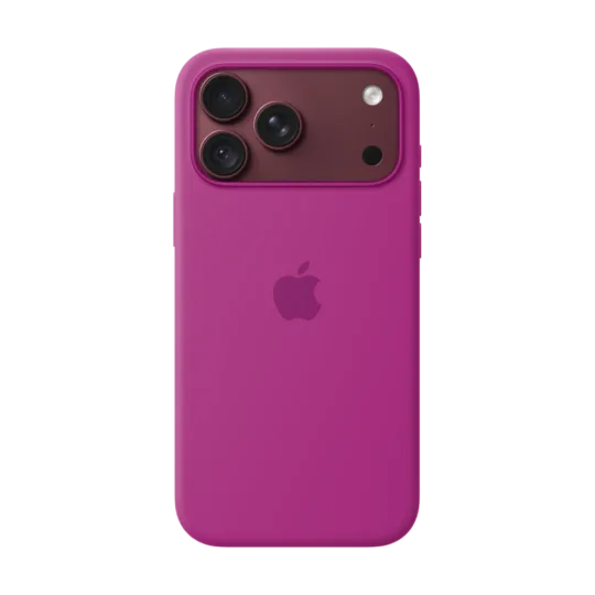 iPhone 18 Pro Max Silicone Case with MagSafe u boji Magenta