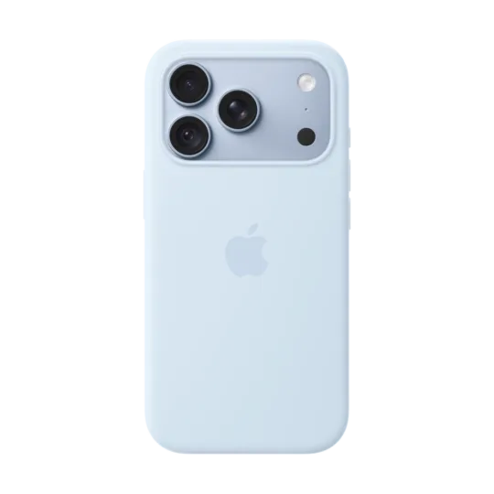 iPhone 18 Pro Silicone Case with MagSafe u boji Crisp Blue