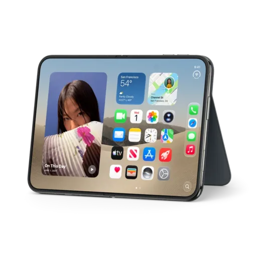 Iphone Duo Folio With Kickstand Navy Blue