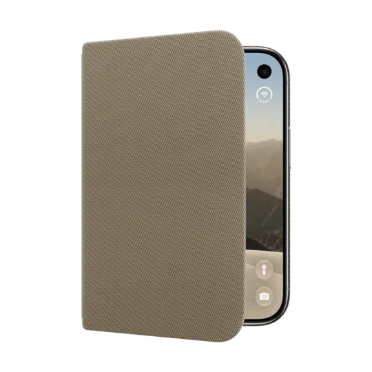 Iphone Duo Folio With Kickstand Taupe