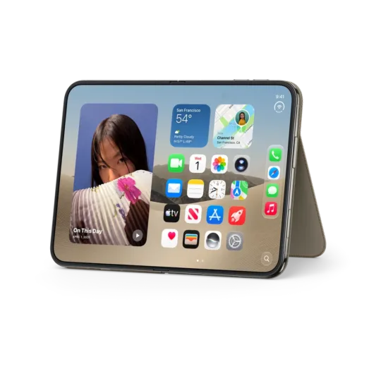 Iphone Duo Folio With Kickstand Taupe